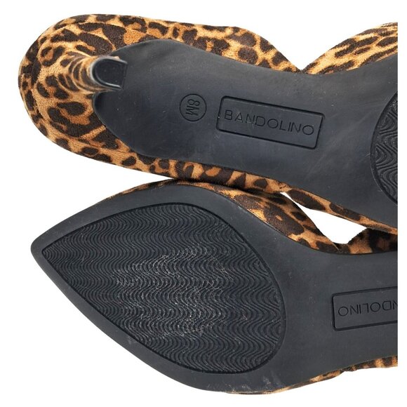 Leopard Print Pumps by Bandolino Womens size 8 M d'Orsay Pointed Toe Heels - Picture 8 of 9